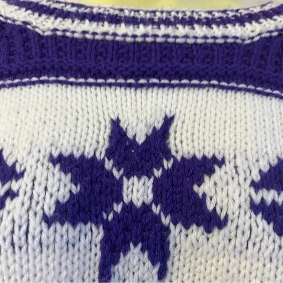 VINTAGE Ribbed Knit Chunky Icelandic Fisherman Sweater - XL - Picture 4 of 5